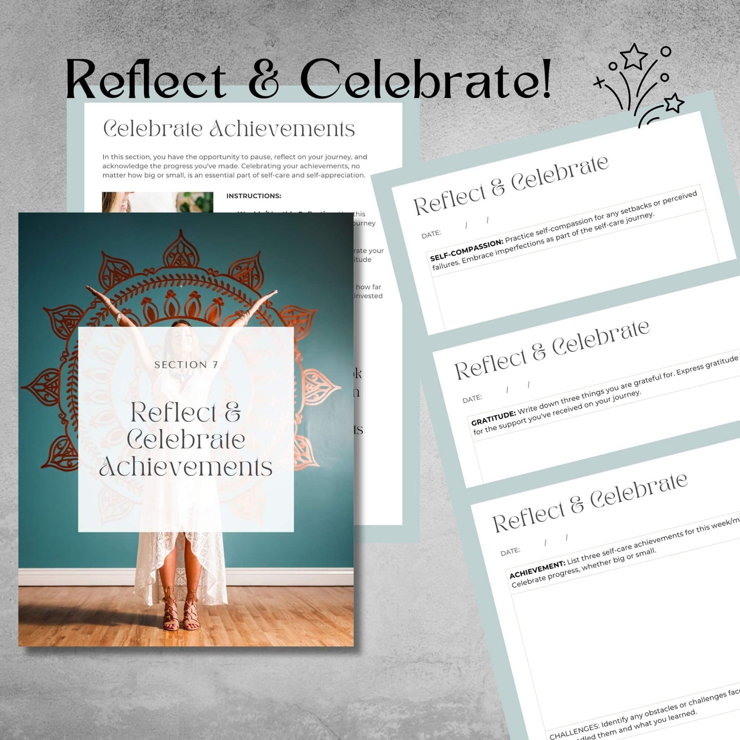 Self-Care Planner - Instant Pdf Download