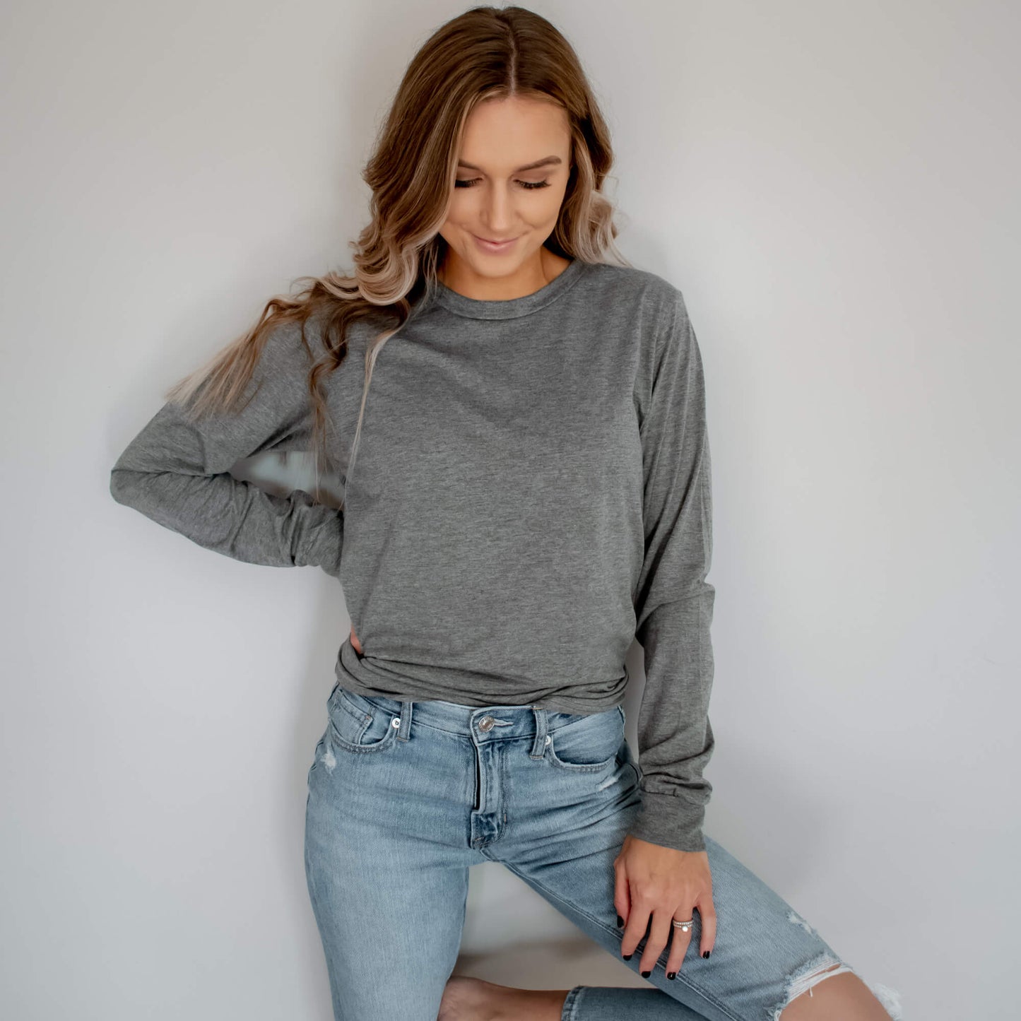 Celtic Tree of Life Long Sleeve Tee - Slate Blue