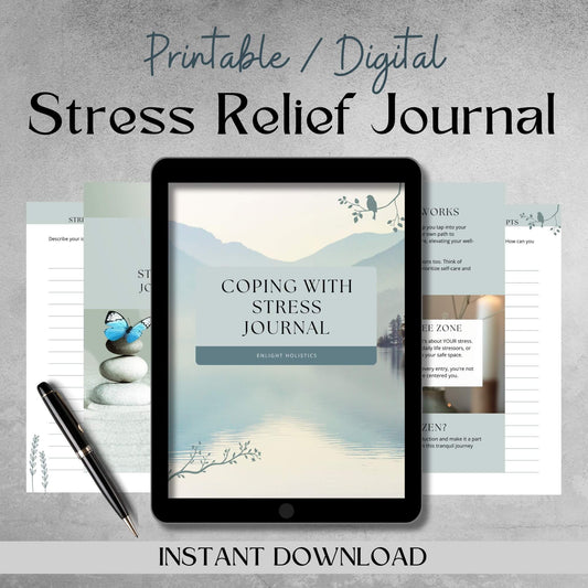 Coping With Stress Journal - Instant Pdf Download