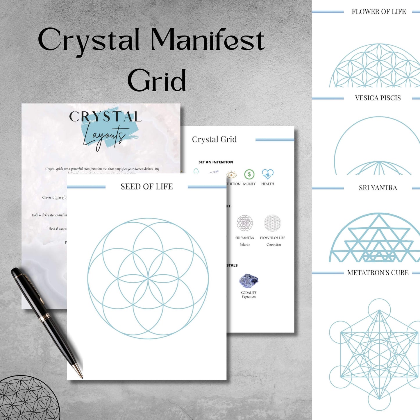 Crystal Journal Workbook - Printable Pdf Download