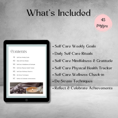 Self-Care Planner - Instant Pdf Download