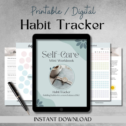 Self Care Mini Workbook - Instant Pdf Download