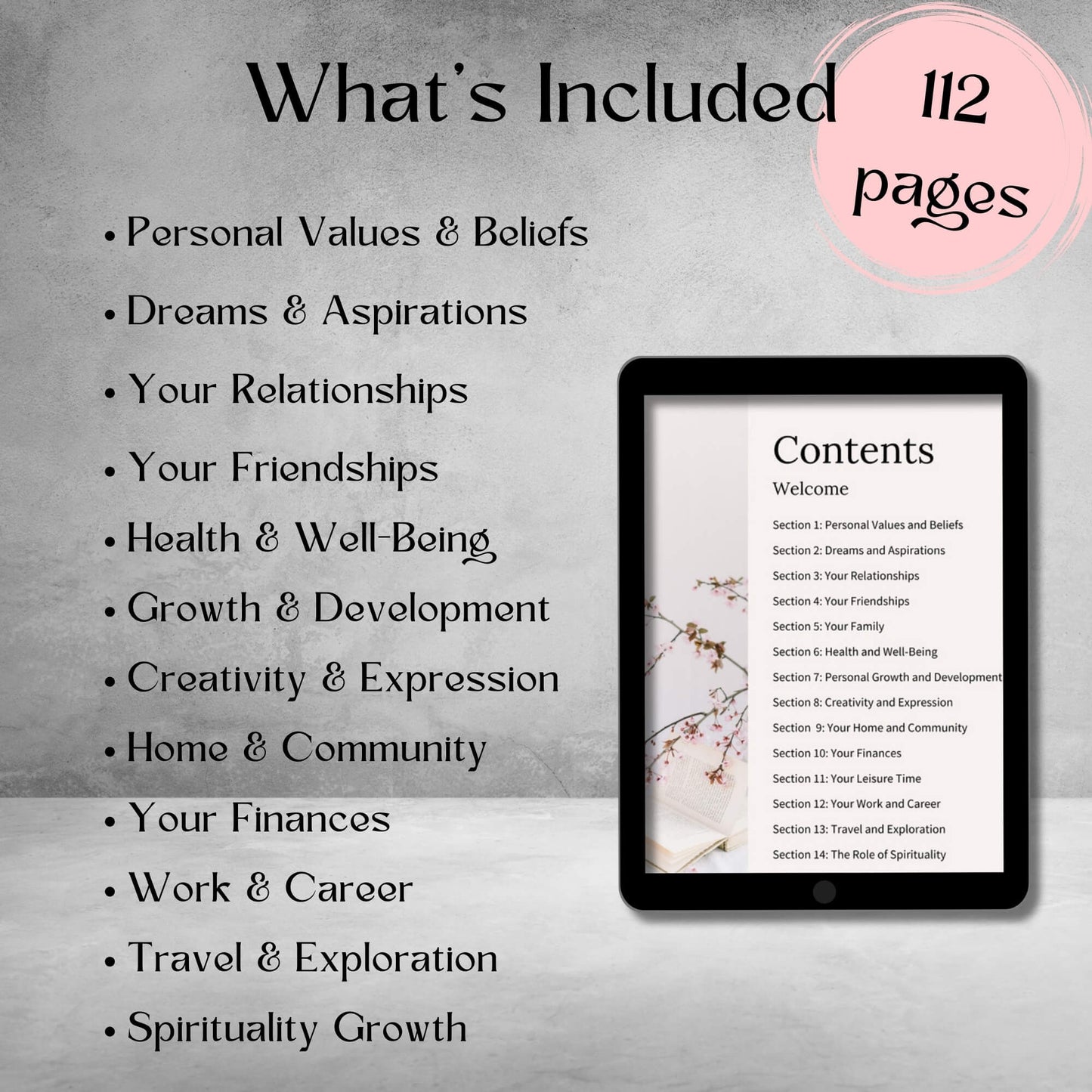 Self-Discovery Workbook - Instant Pdf Download