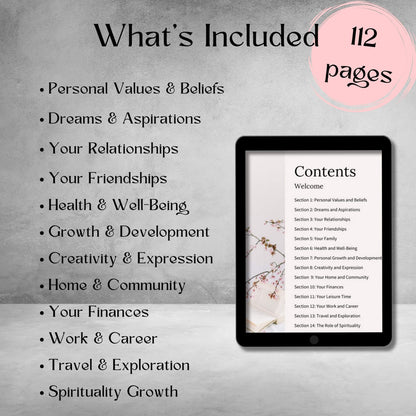 Self-Discovery Workbook - Instant Pdf Download