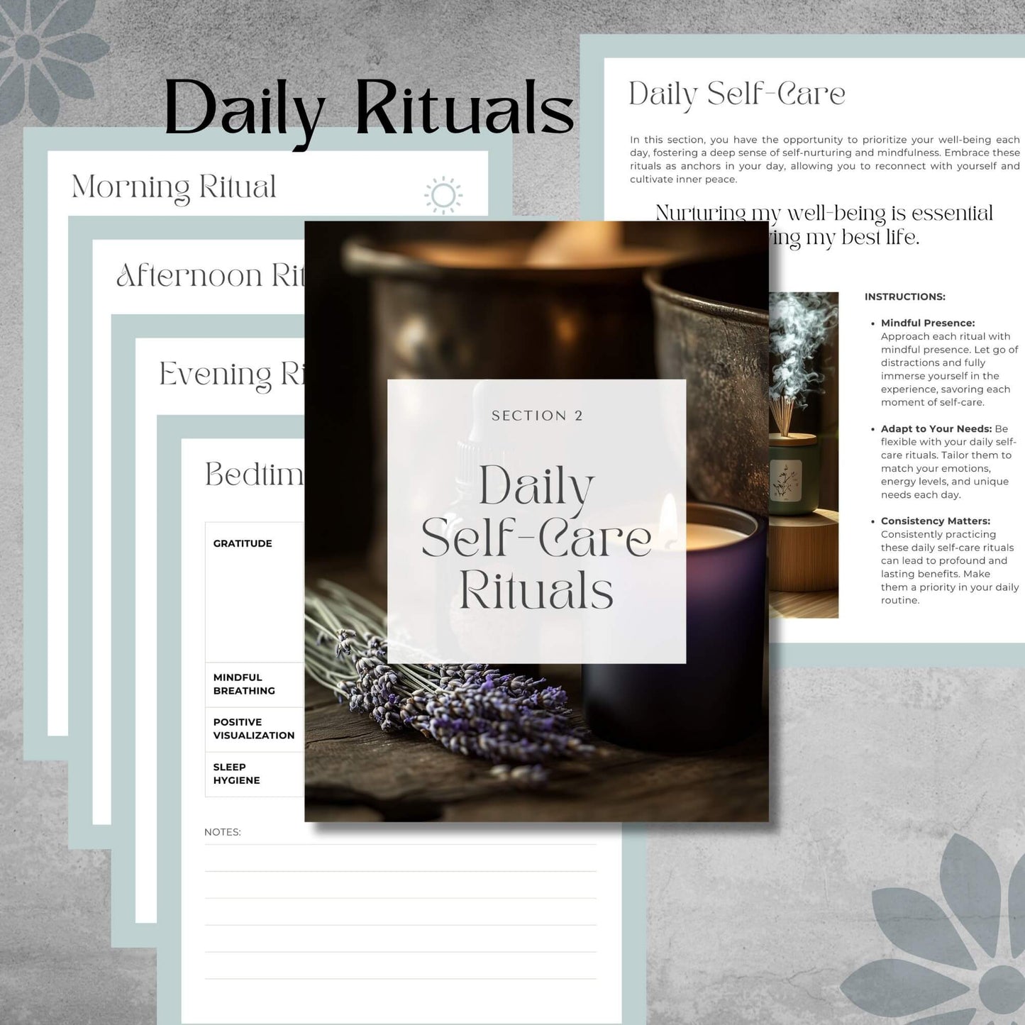 Self-Care Planner - Instant Pdf Download