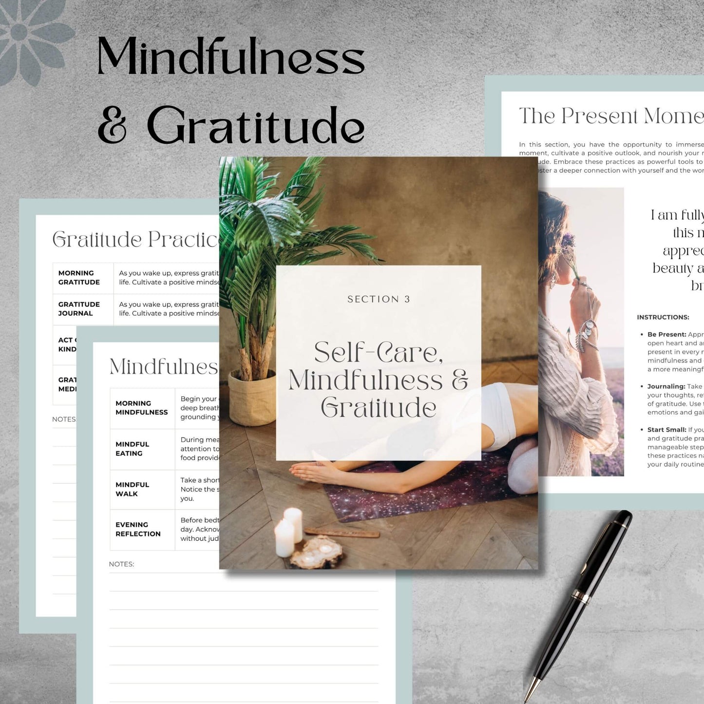 Self-Care Planner - Instant Pdf Download