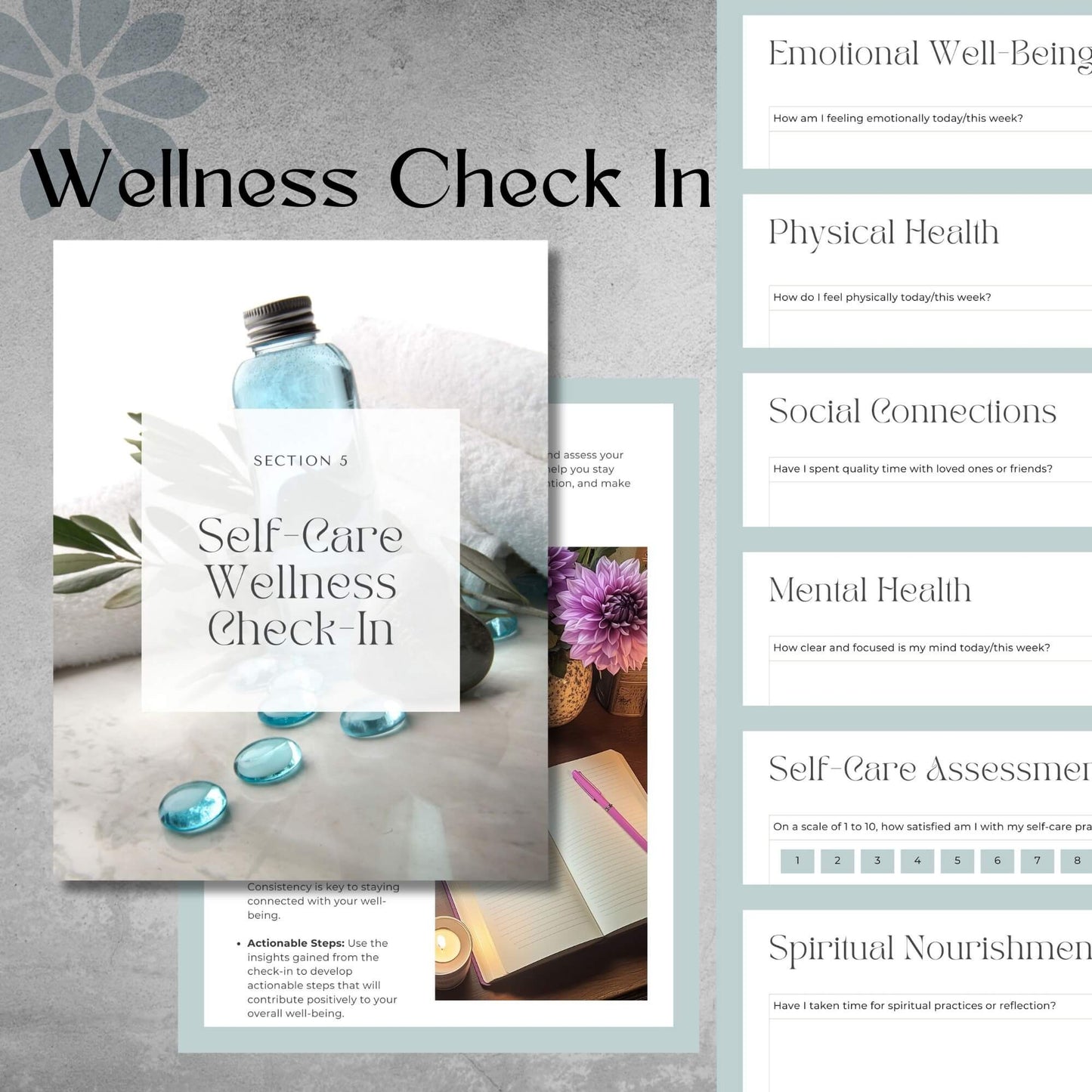 Self-Care Planner - Instant Pdf Download