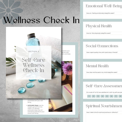 Self-Care Planner - Instant Pdf Download